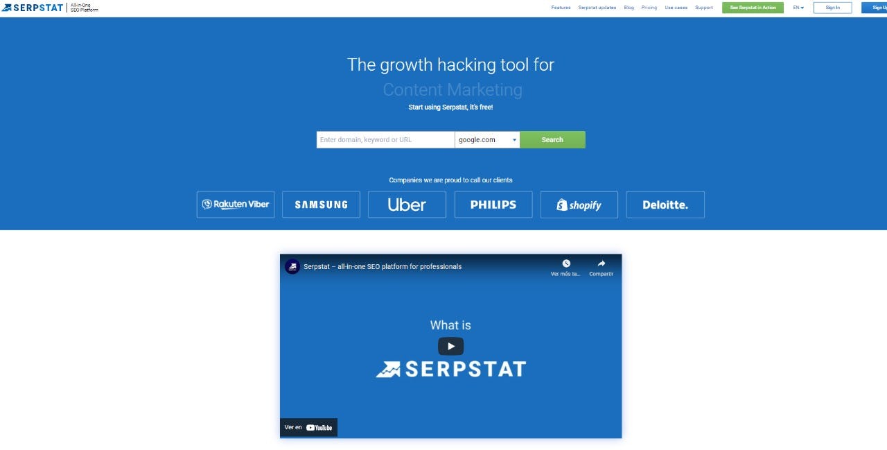 Serpstat una opción a Semrush