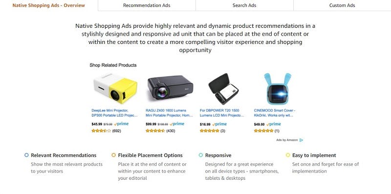 Marketing de afiliación de Amazon Associates