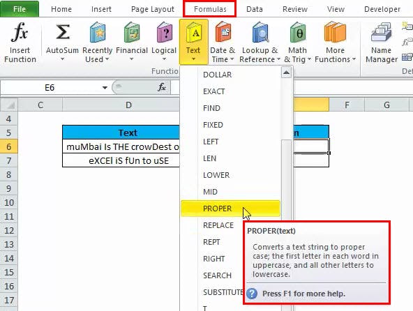 Fórmula ADECUADA en Excel