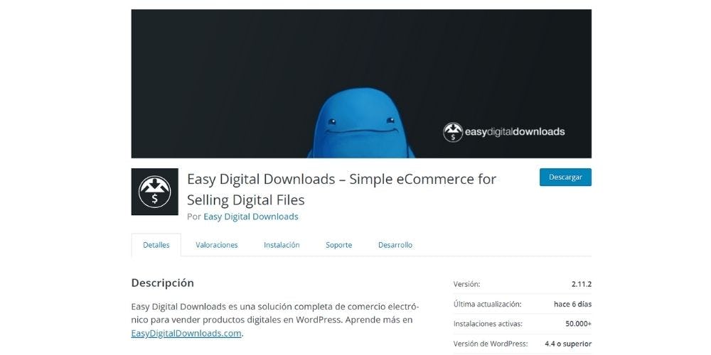 Easy Digital Downloads para WordPress