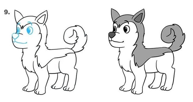 Cómo dibujar un perro paso a paso