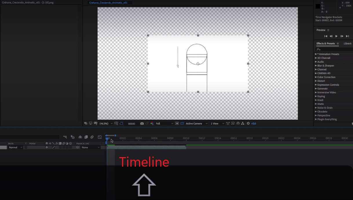 crea un Animatics en After Effects
