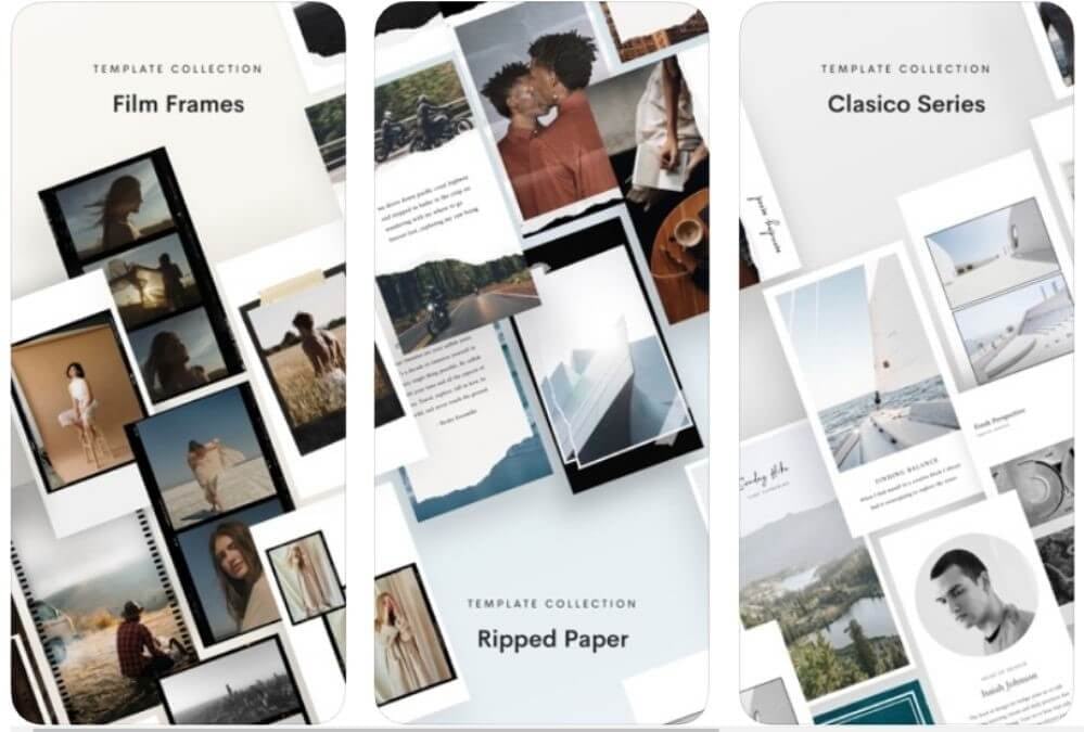 Unfold para crear historias de Instagram