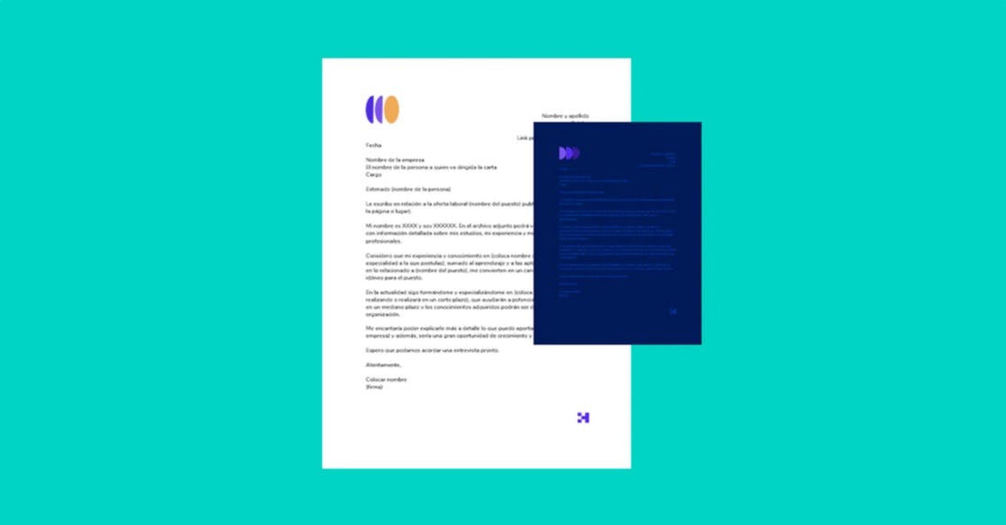 Plantilla de carta de presentación para un trabajo
