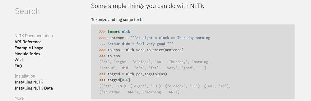nltk libreria python