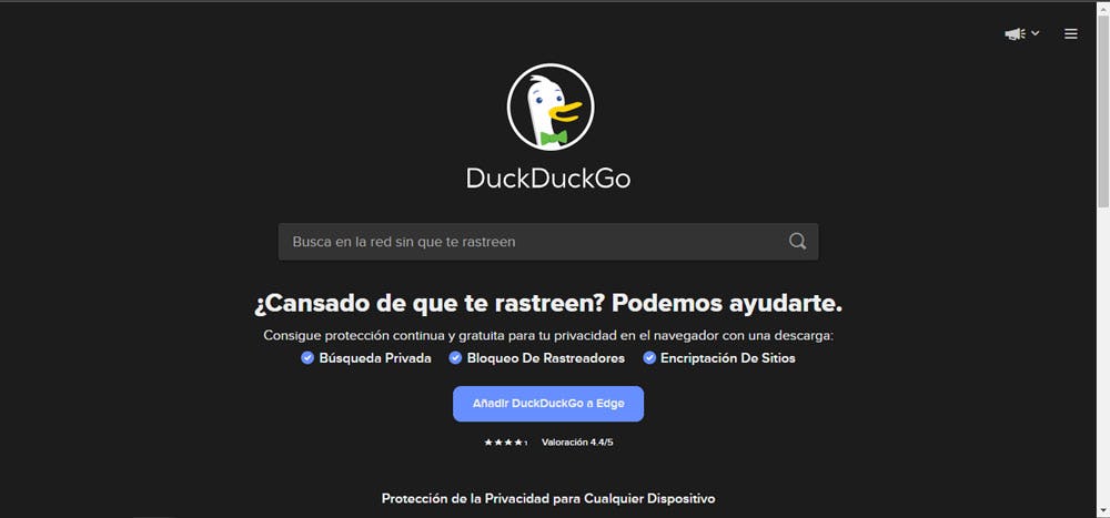 buscadores de internet duckduckgo