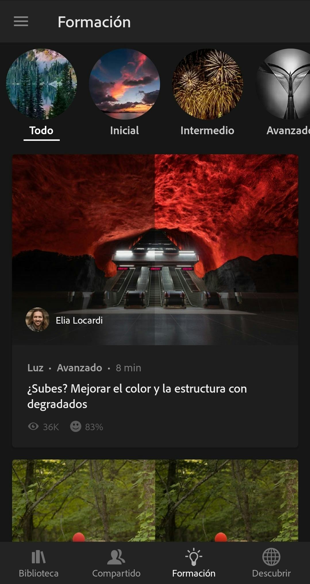 ¿Cómo editar con Lightroom mobile?
