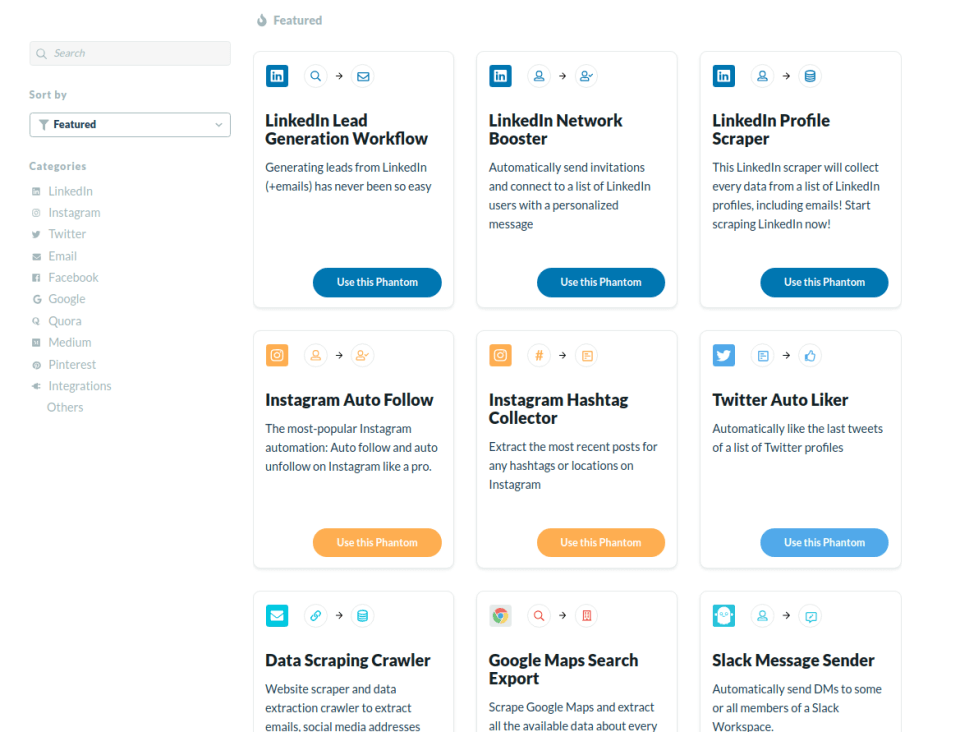 funcionalidades de phantom buster