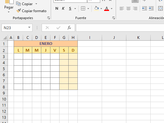 ? ¿Cómo hacer un calendario en Excel? Rápido y sencillo