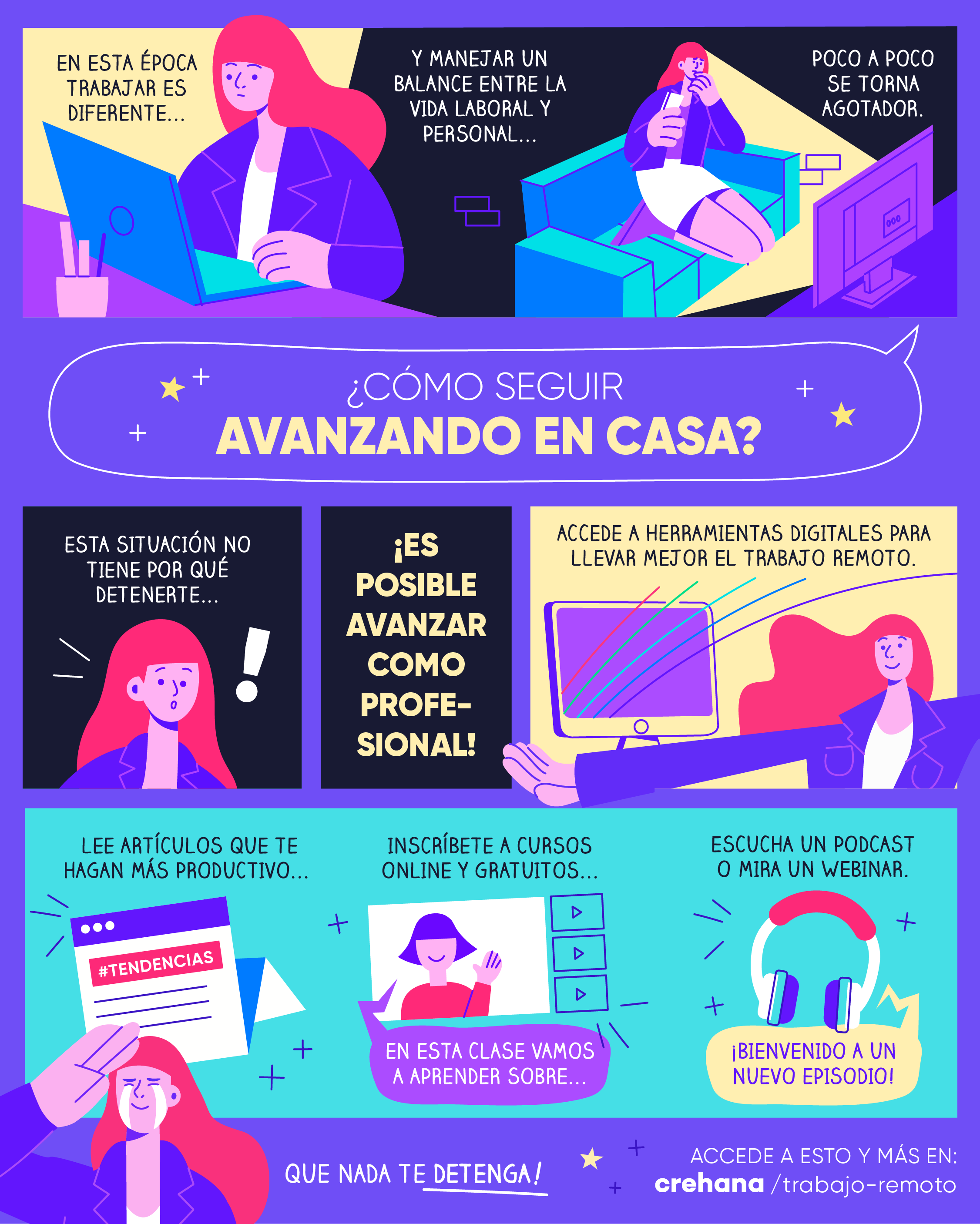 Trabajo Remoto, todo lo que necesitas seguir aprendiendo Crehana