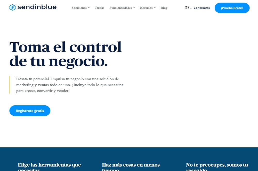 alternativa a Mailchimp Sendinblue