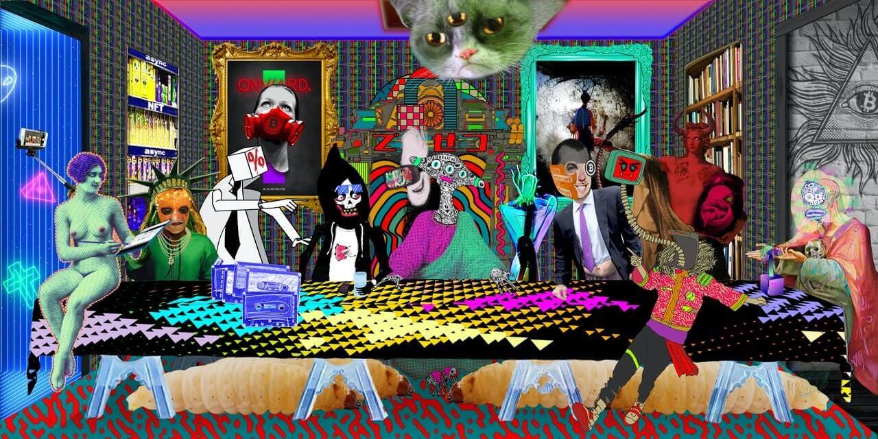 collage de obras de criptoarte