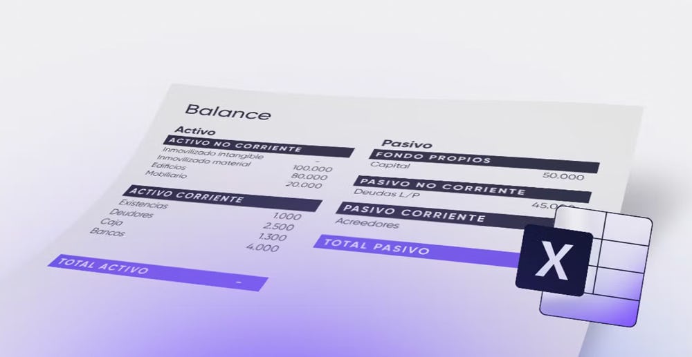 Plantilla de hoja de balance en Excel