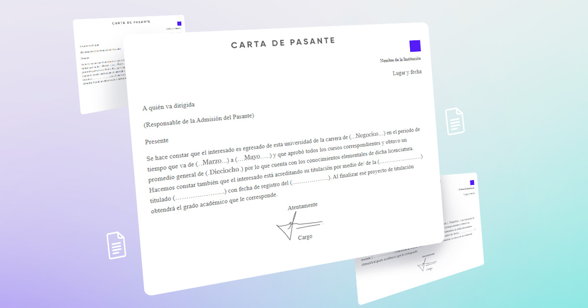 🤔 ¿Qué es una carta de pasante y para qué sirve?  Crehana