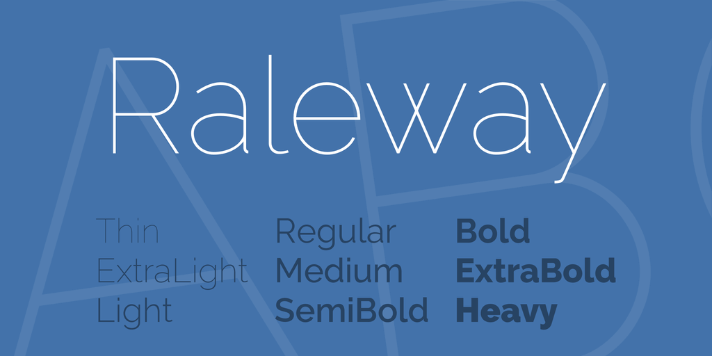 Alternativas a Gotham font raleway