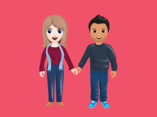 emojis interraciales de tinder
