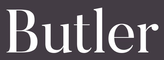 Butler Font para tarjetas personales