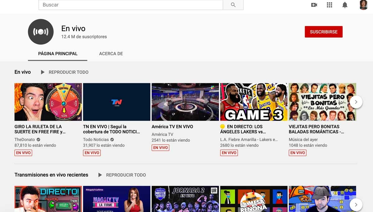 Youtube Live streaming