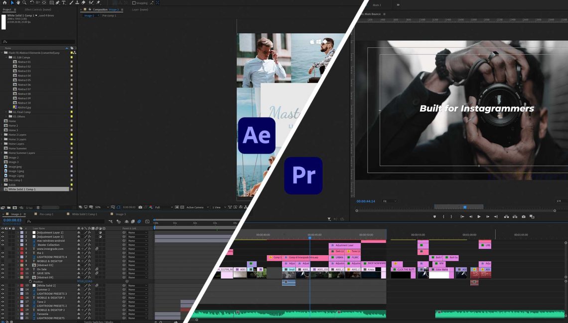 Diferencia Entre Premiere Y After Effects