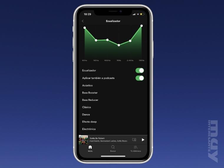 Ecualizador spotify
