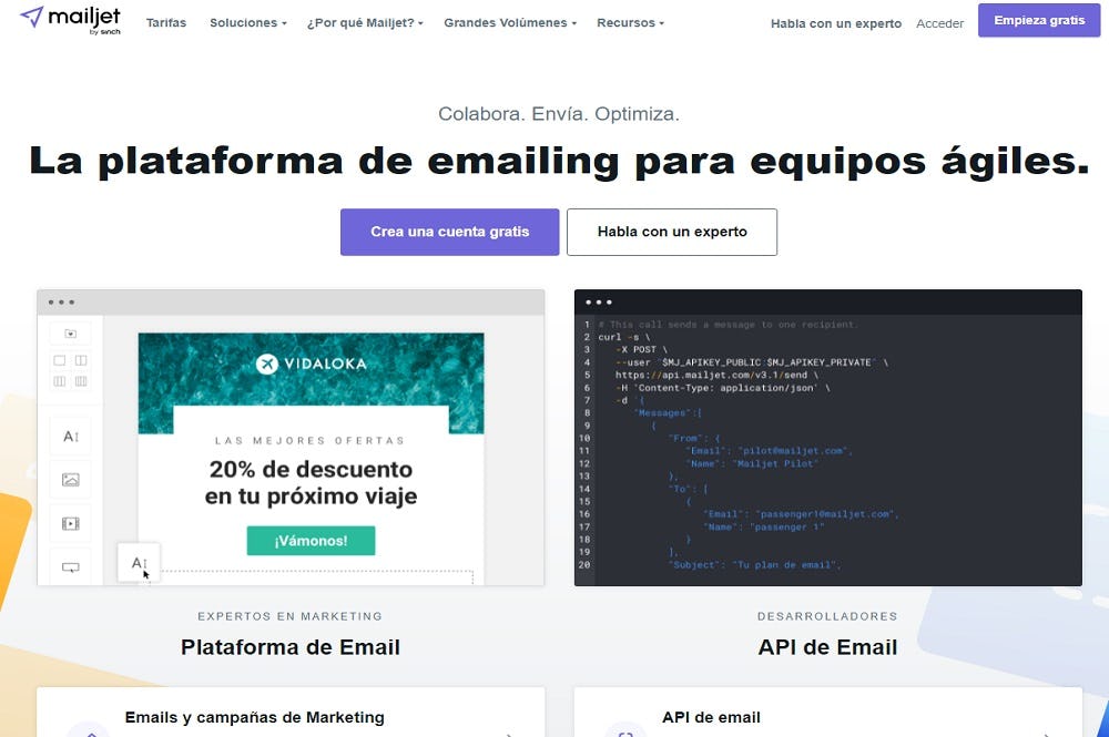 alternativa a Mailchimp Mailjet