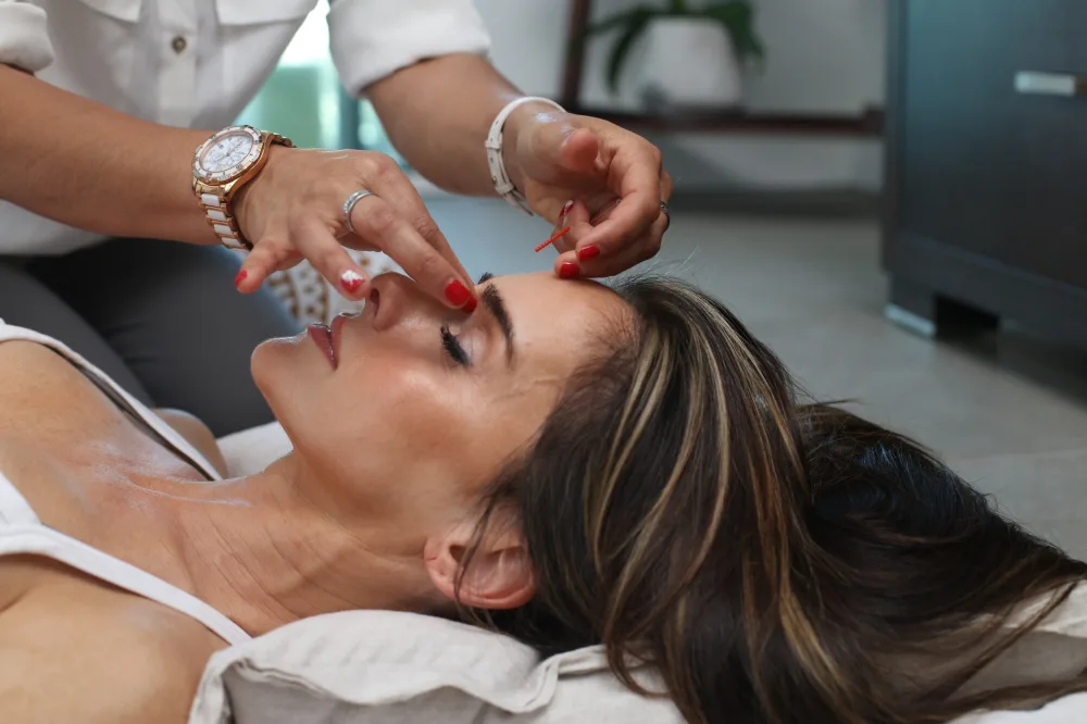 Masaje facial sinusitis