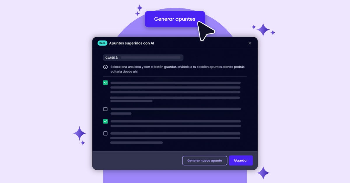 apuntes con AI en web