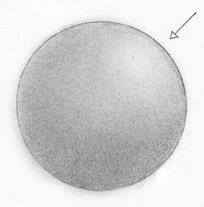 como dibujar una esfera quinto paso