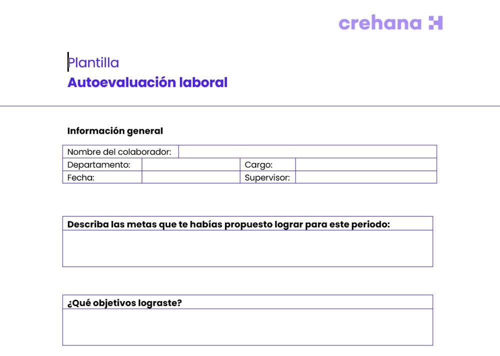 Autoevaluación laboral
