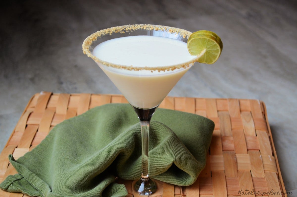 Key lime pie martini