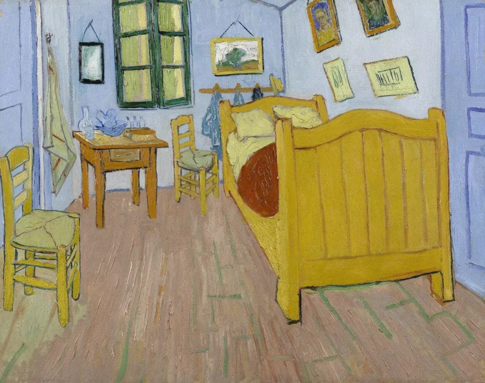 El dormitorio en Arlés de Van Gogh