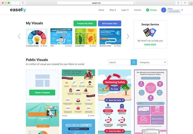 Easel.ly herramientas diseño gratis