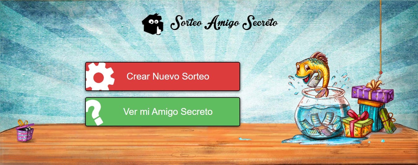 Página web de sorteo amigo secreto