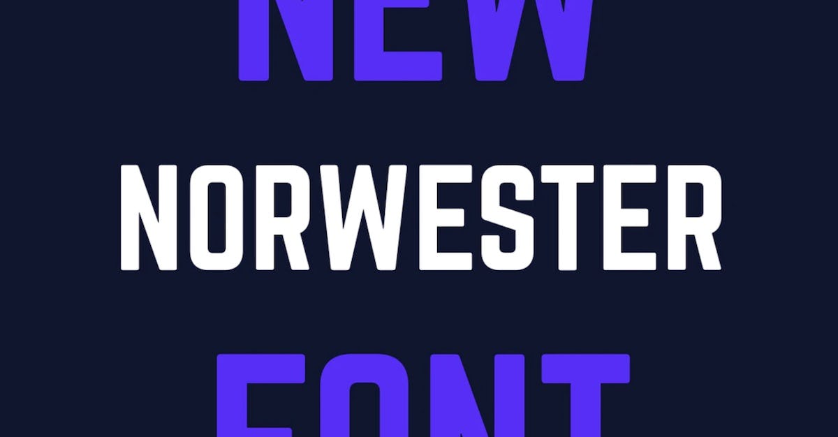 norwester font letras de diseño tipográfico