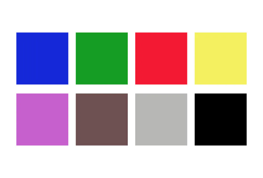 cuadrados de colores