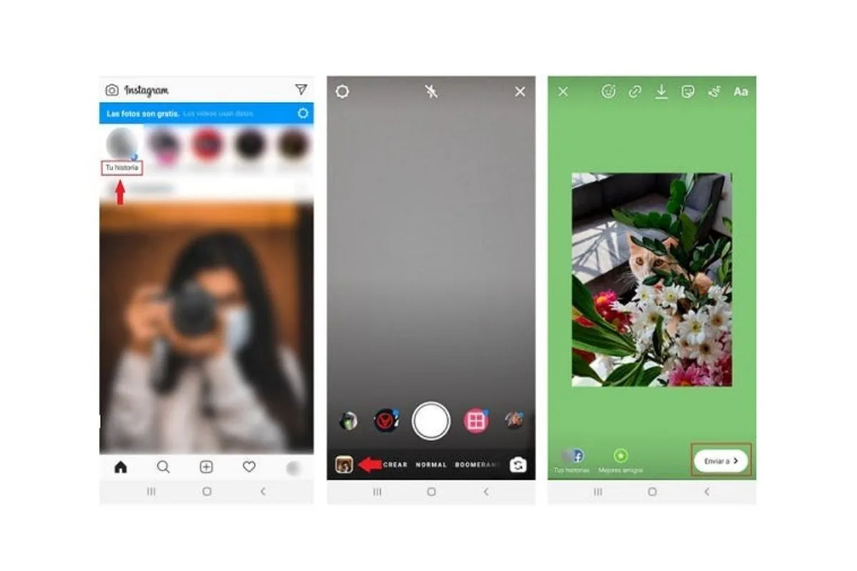 compartir desde facebook a instagram