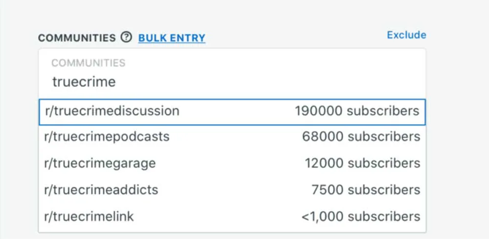 Segmentación de Subreddit