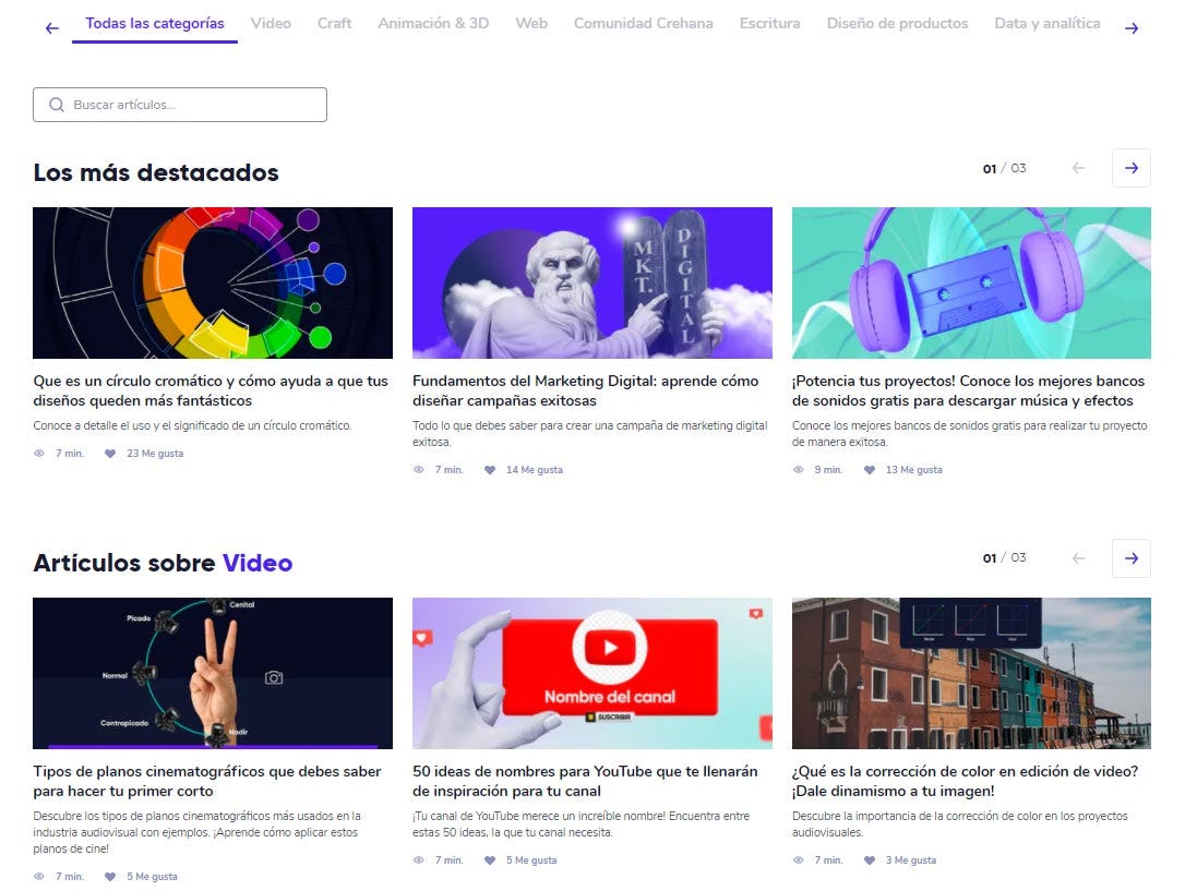 Blog Crehana