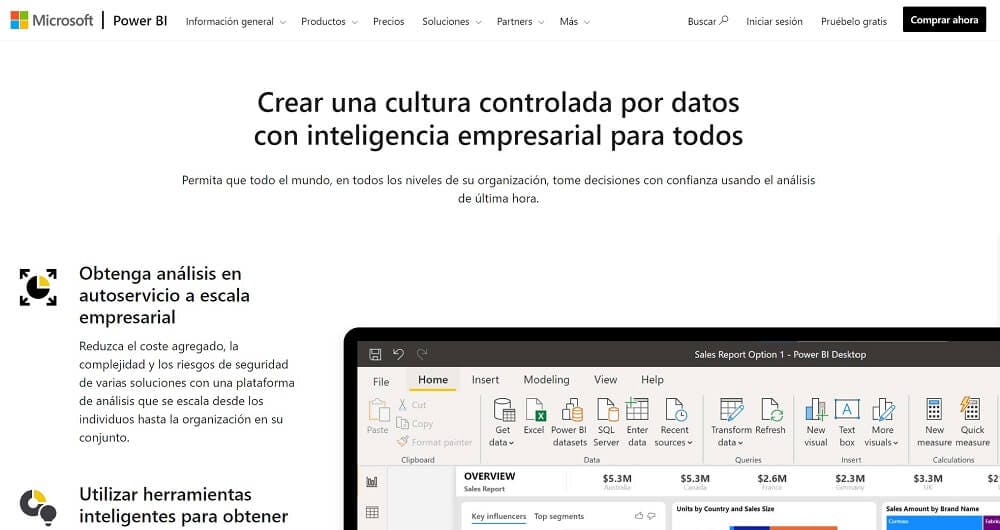pagina para descargar power bi