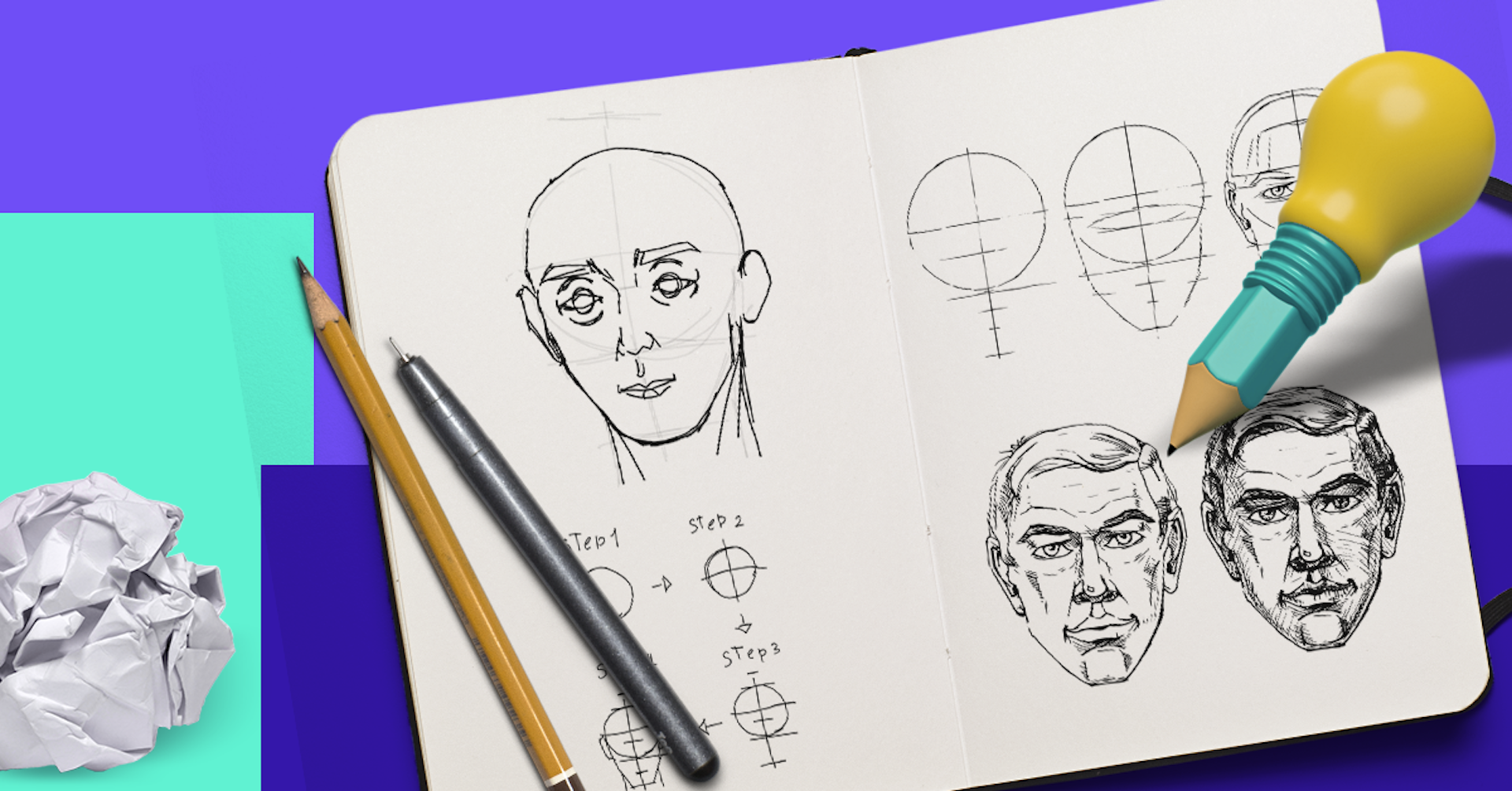 Practica estos 20 ejercicios de dibujo y sorprende a todos en el Pictionary