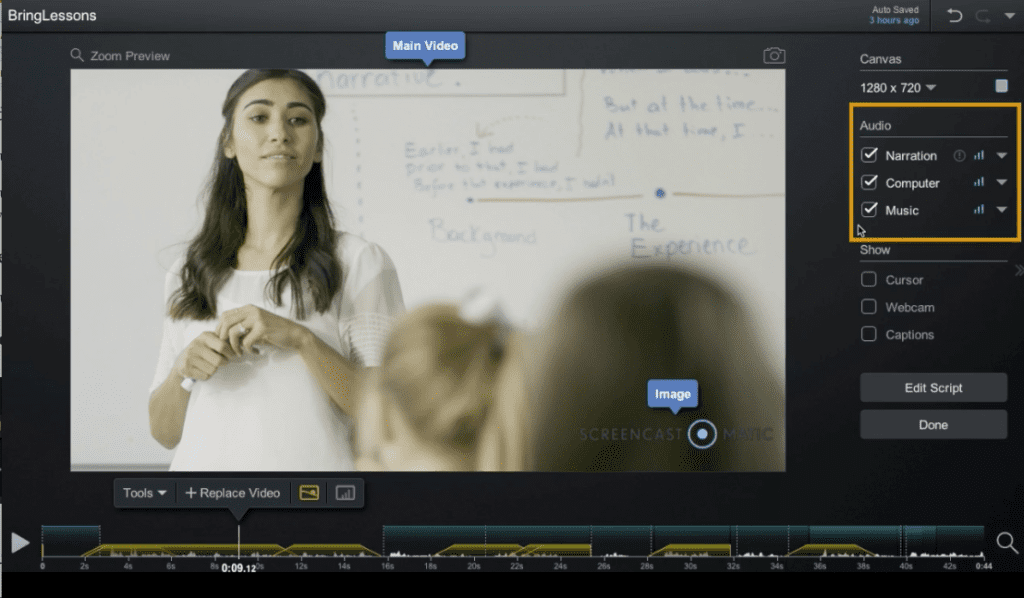 ejemplo de screencast