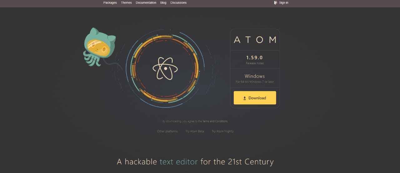 Atom programación en Phyton