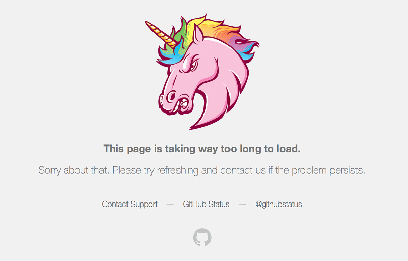 codigo error de github