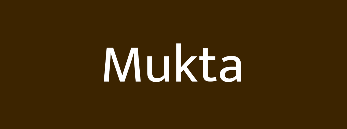 Tipografía Mukta