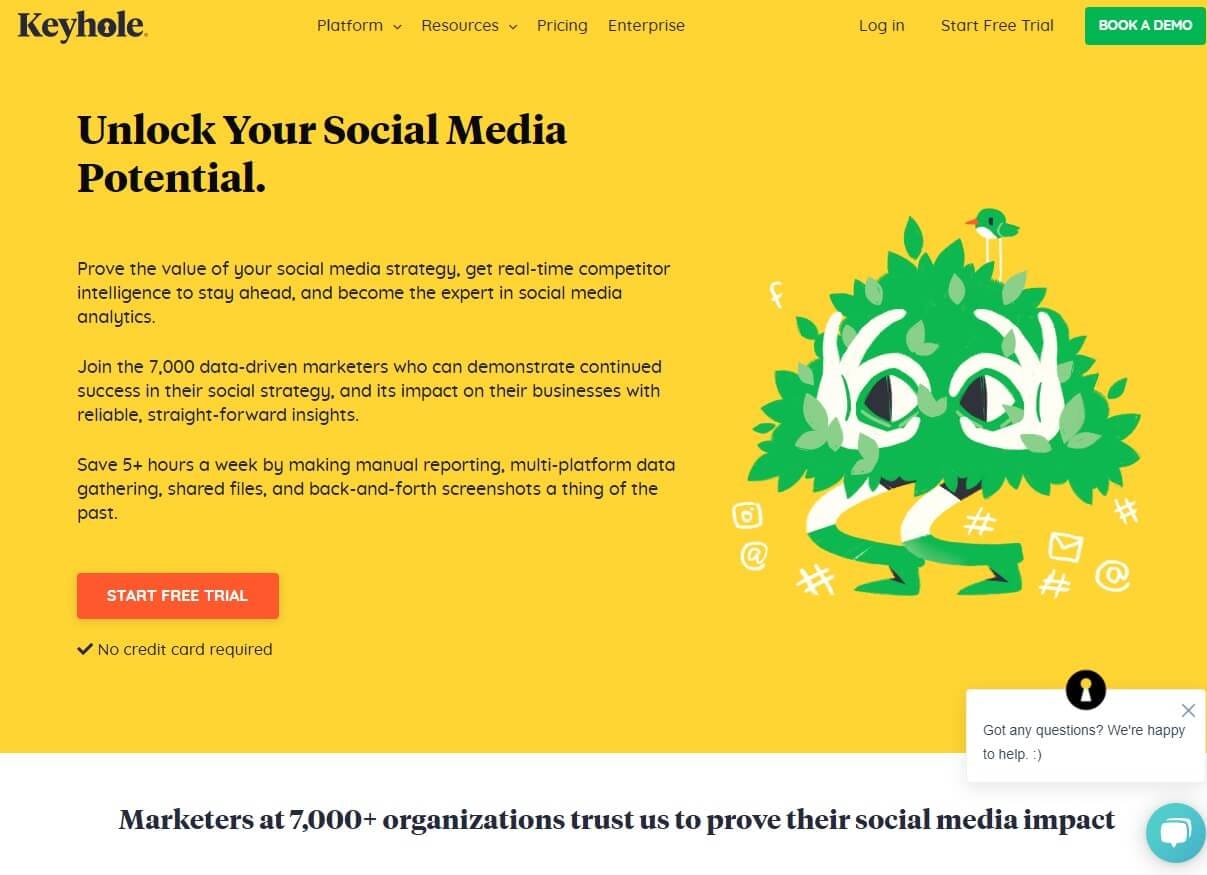 keyhole redes sociales