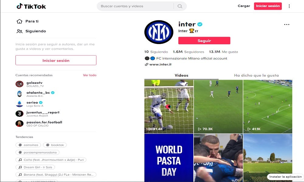 inter tiktok