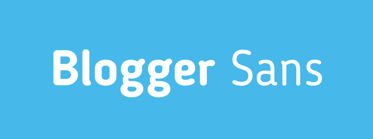 Tipografía Blogger Sans