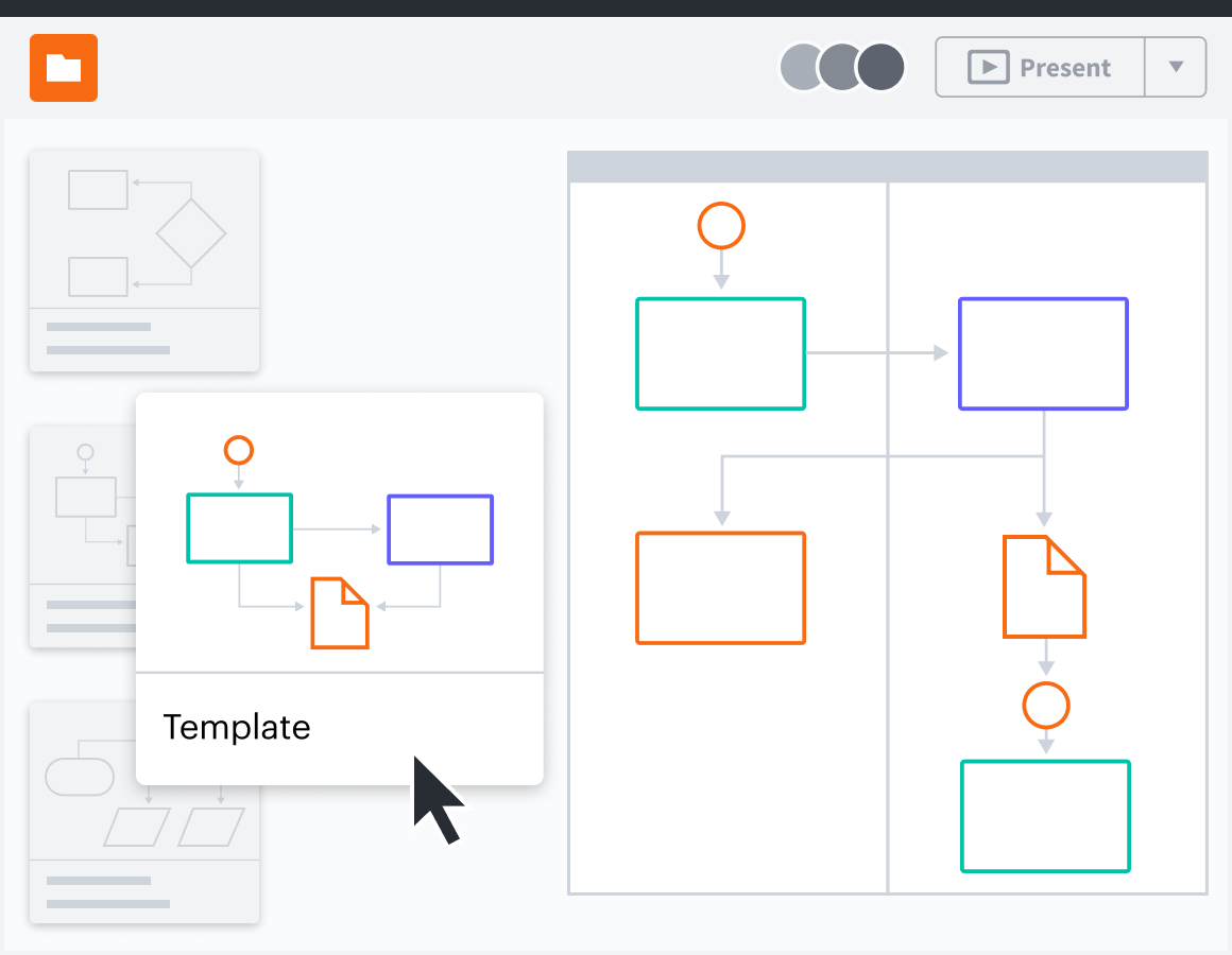interfaz de LucidChart