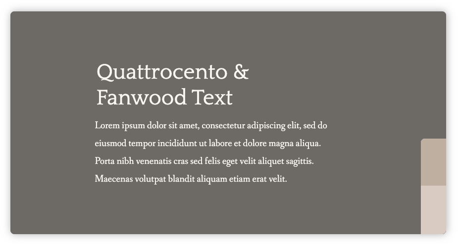 quattrocento fanwood text