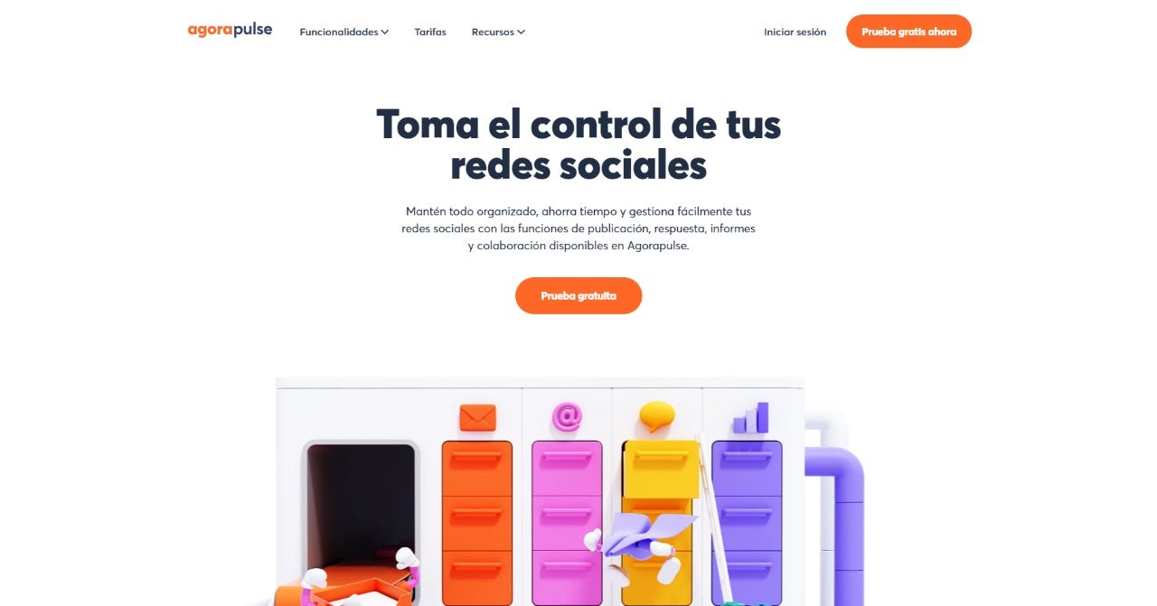 Agorapulse herramienta de monitoreo de redes sociales